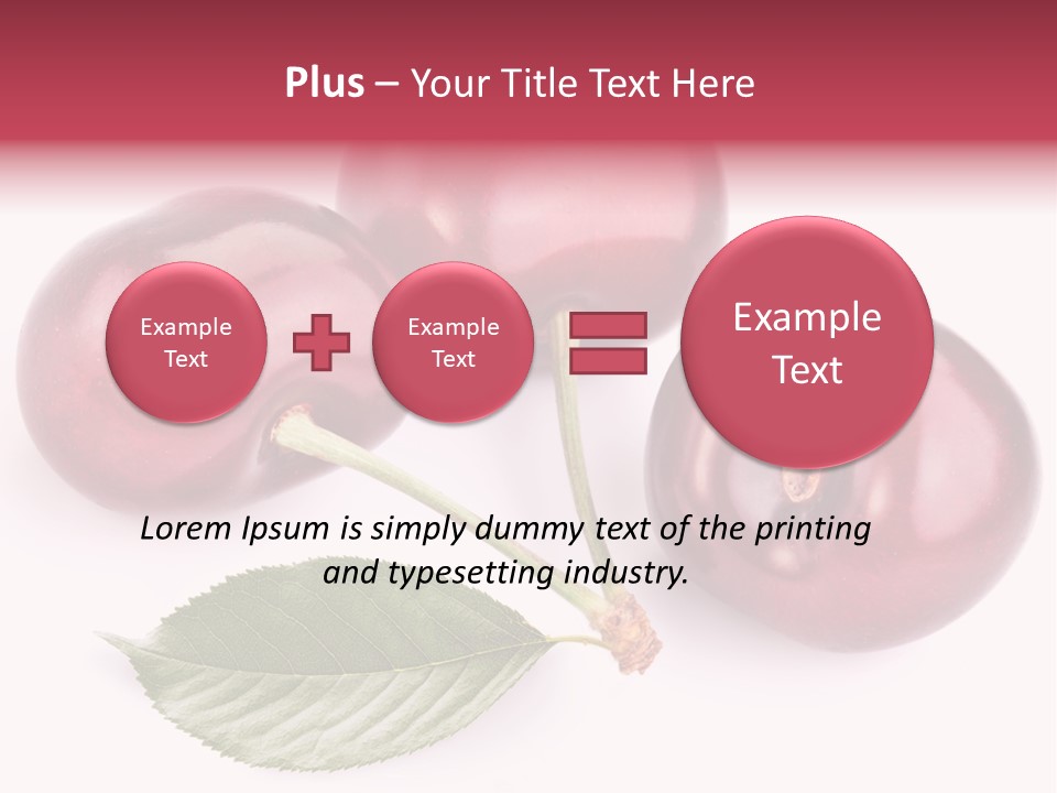 Dessert Cherry Nature PowerPoint Template