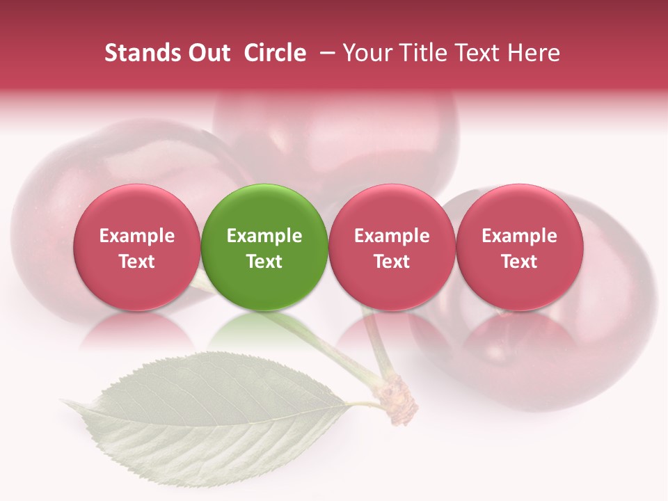 Dessert Cherry Nature PowerPoint Template
