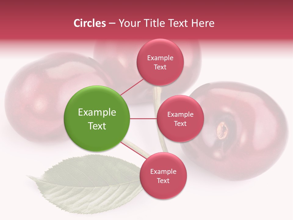 Dessert Cherry Nature PowerPoint Template
