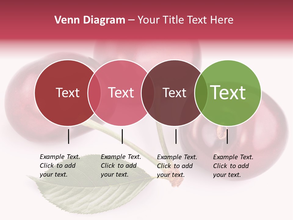 Dessert Cherry Nature PowerPoint Template