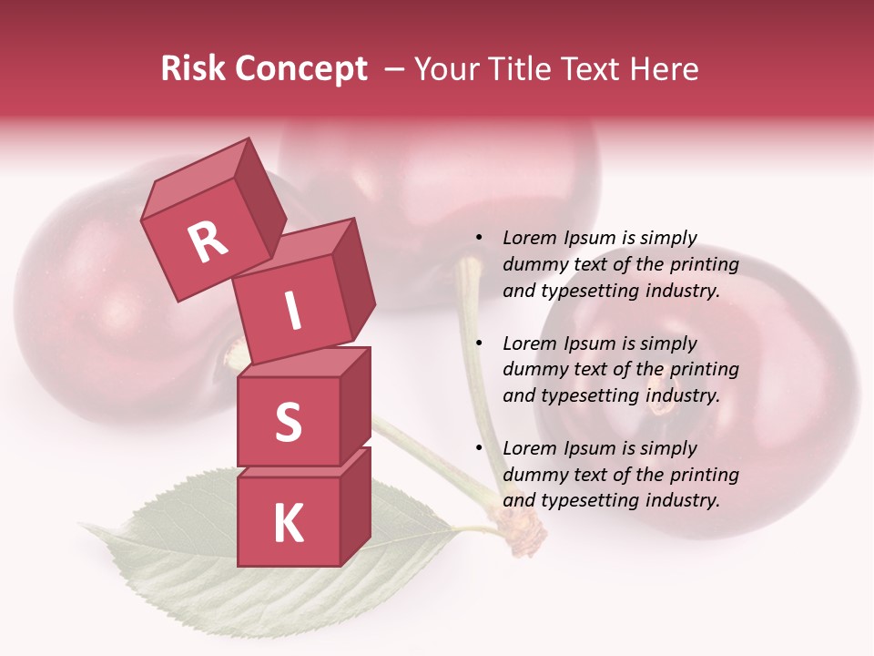 Dessert Cherry Nature PowerPoint Template