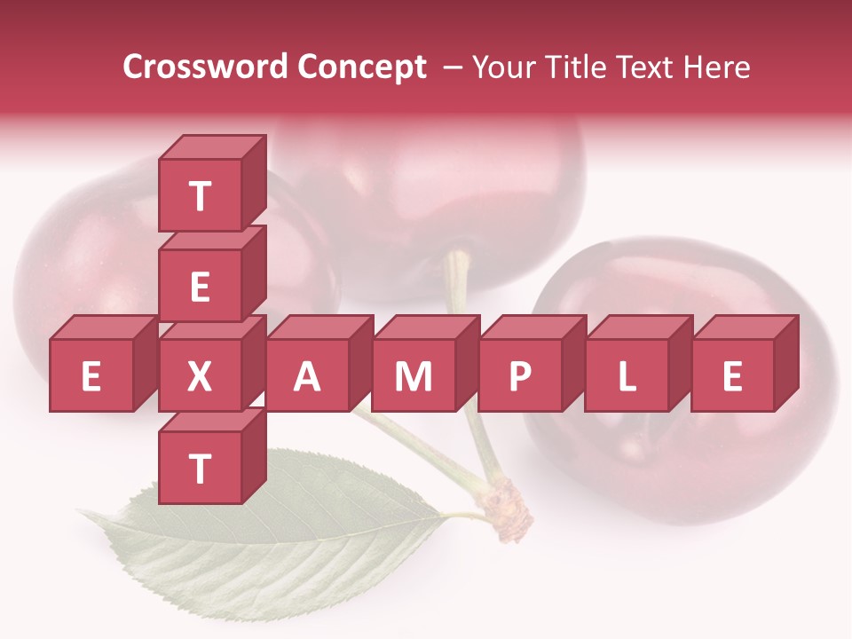 Dessert Cherry Nature PowerPoint Template