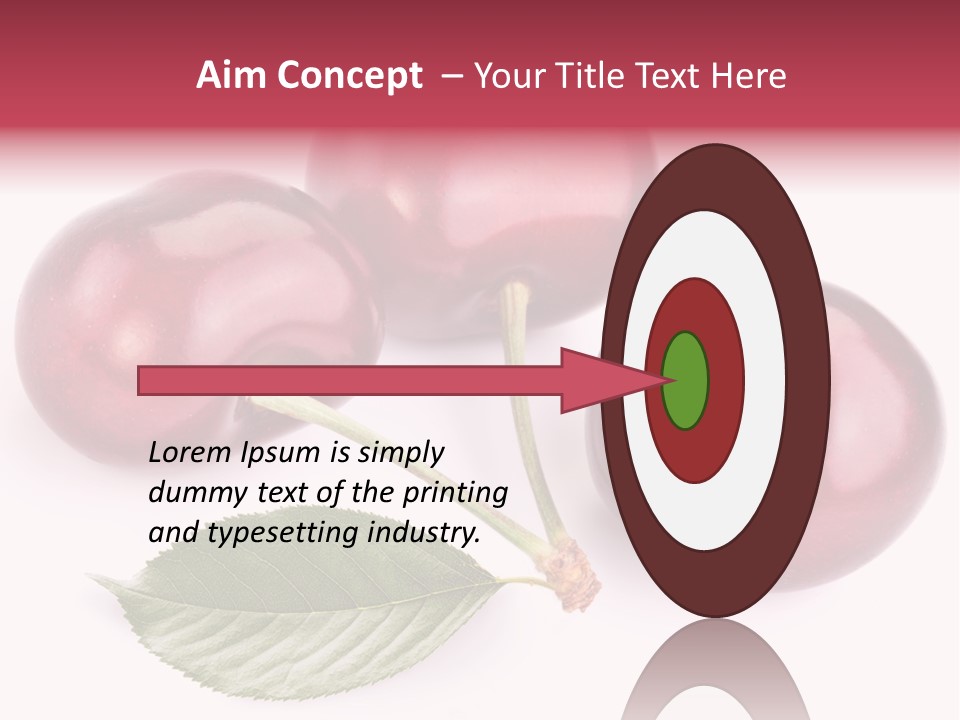 Dessert Cherry Nature PowerPoint Template