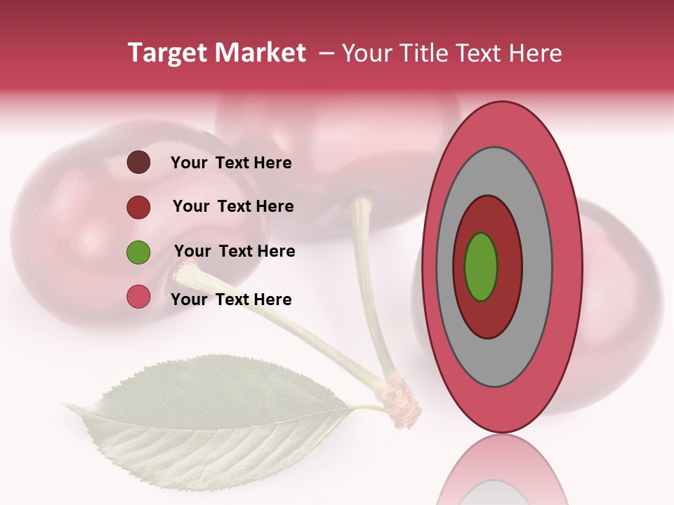 Dessert Cherry Nature PowerPoint Template