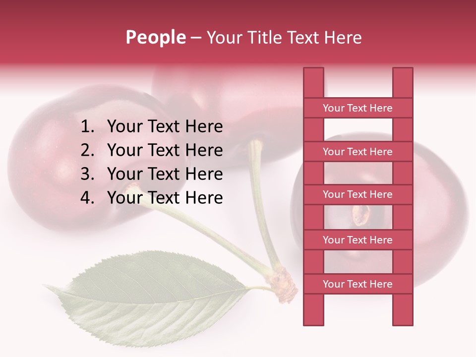 Dessert Cherry Nature PowerPoint Template