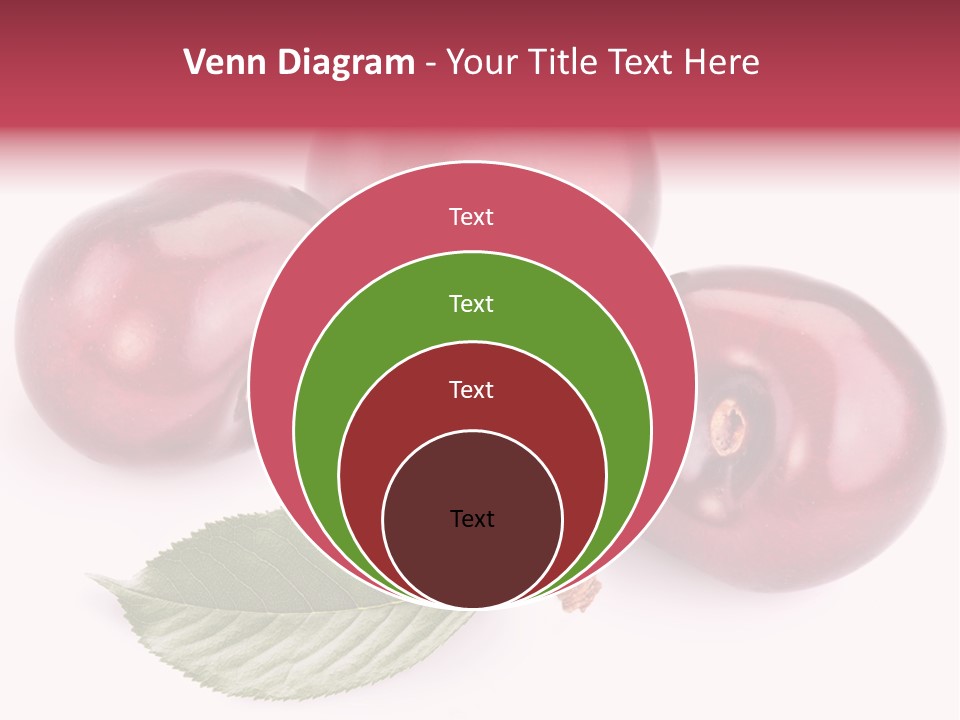 Dessert Cherry Nature PowerPoint Template