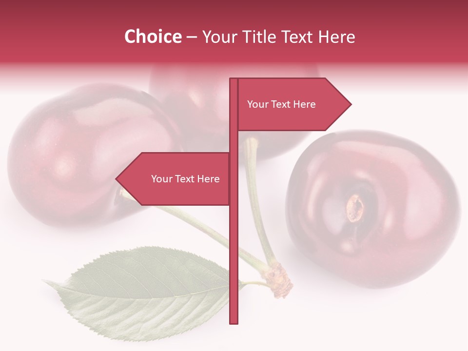 Dessert Cherry Nature PowerPoint Template