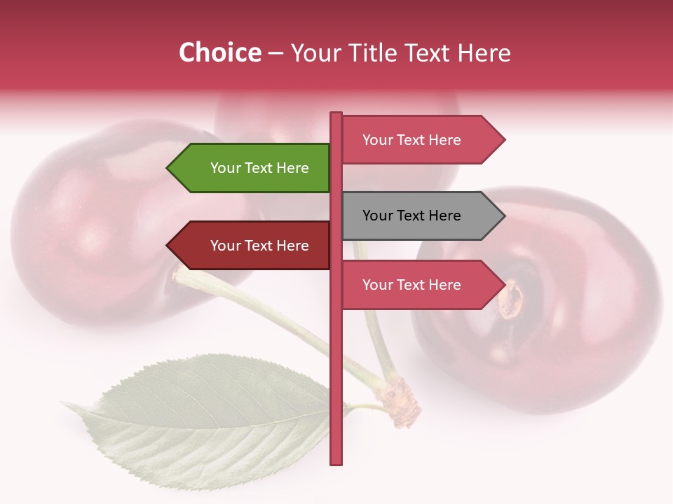 Dessert Cherry Nature PowerPoint Template