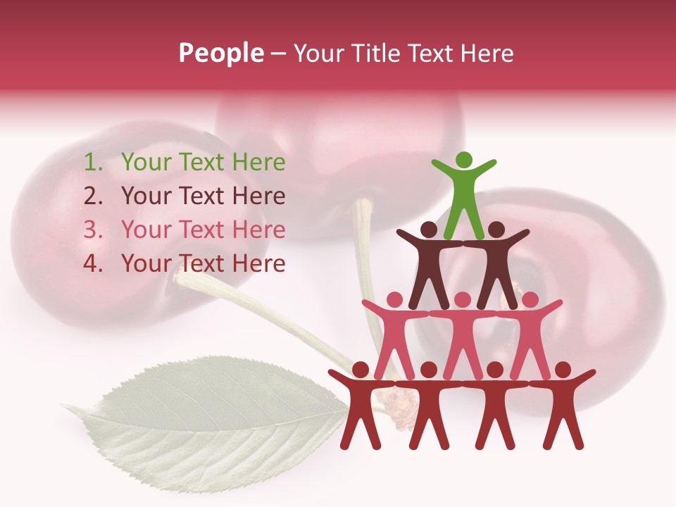 Dessert Cherry Nature PowerPoint Template