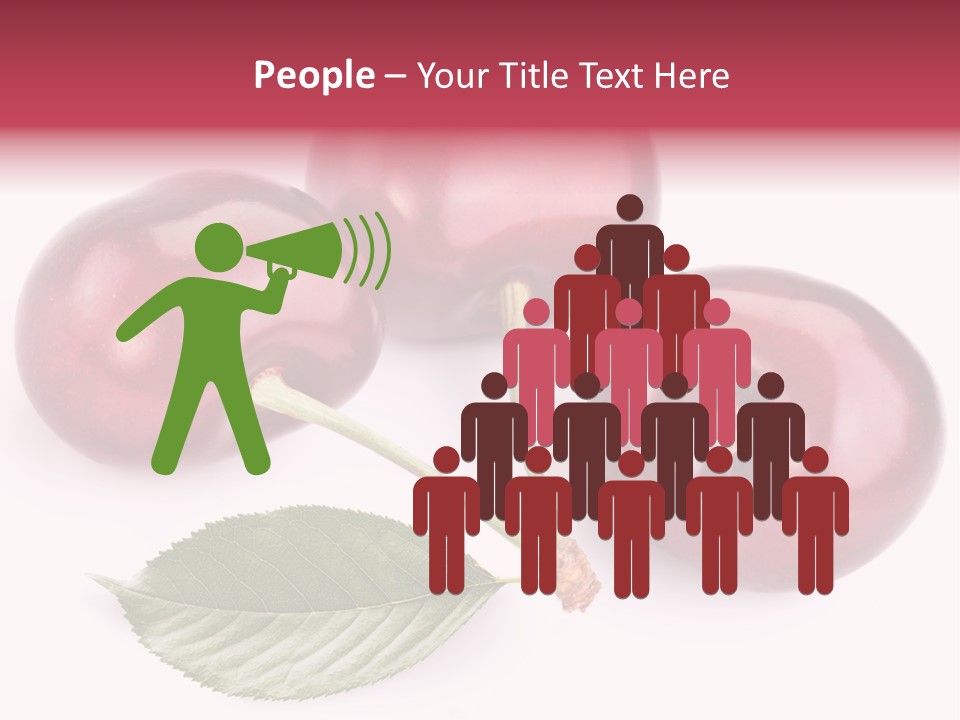 Dessert Cherry Nature PowerPoint Template