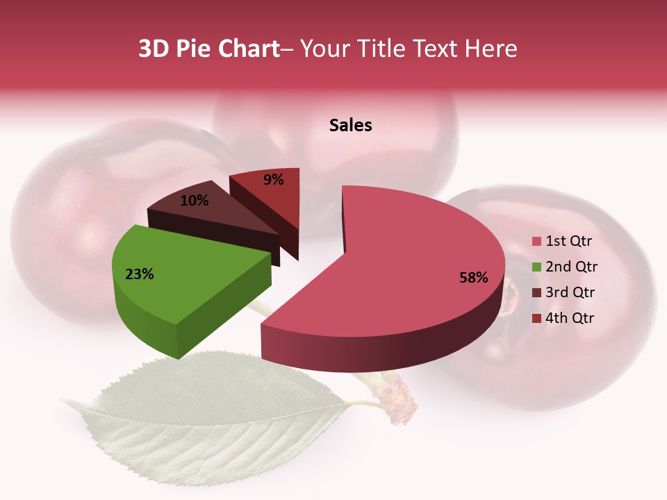 Dessert Cherry Nature PowerPoint Template