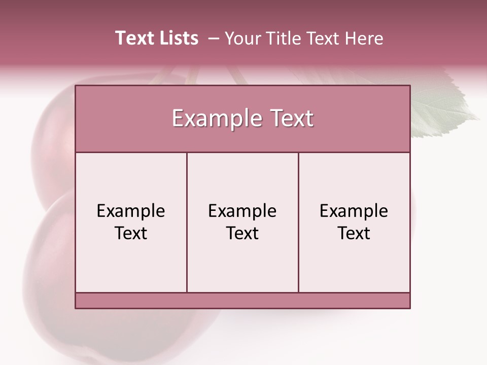 Health Leaf Colour PowerPoint Template