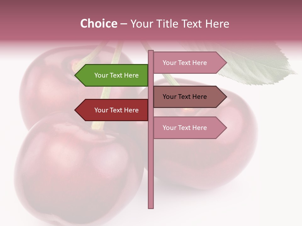 Health Leaf Colour PowerPoint Template