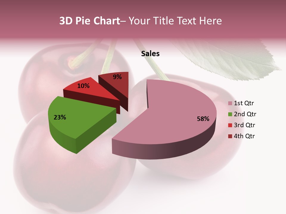 Health Leaf Colour PowerPoint Template