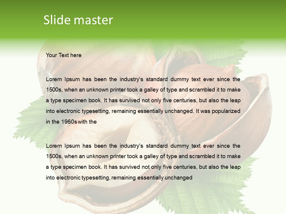 Organic Brown Seasonal PowerPoint Template