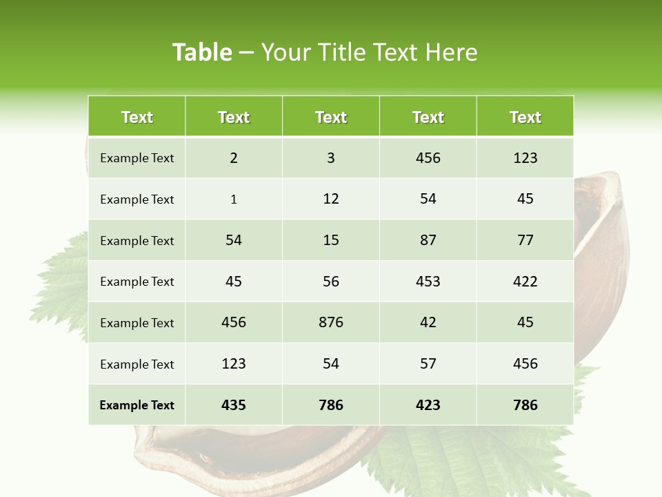 Organic Brown Seasonal PowerPoint Template