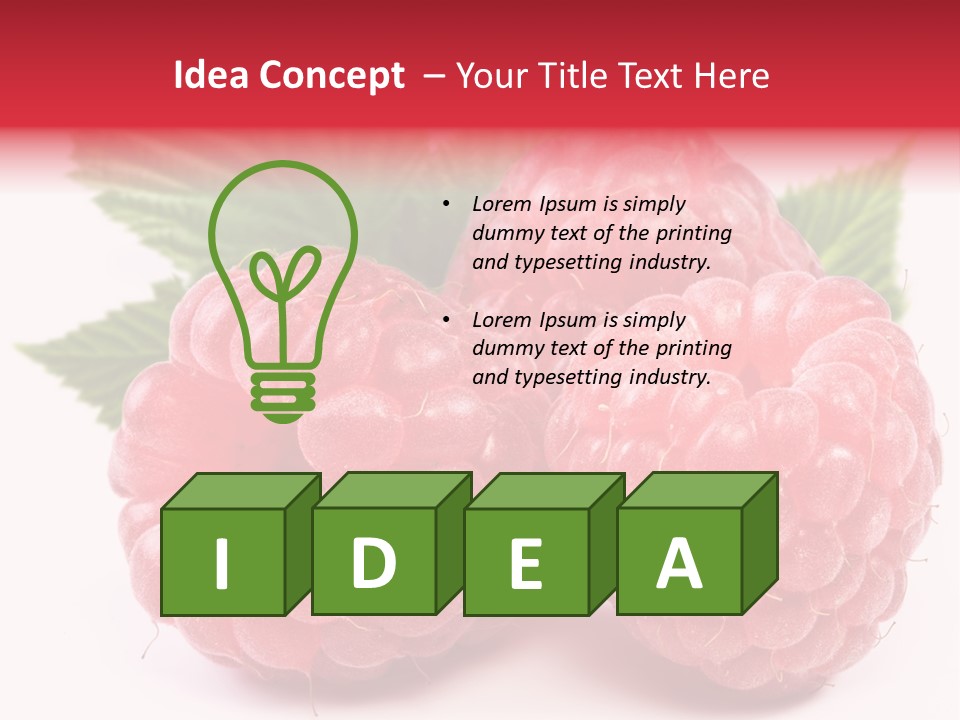 White Vegetarian Green PowerPoint Template