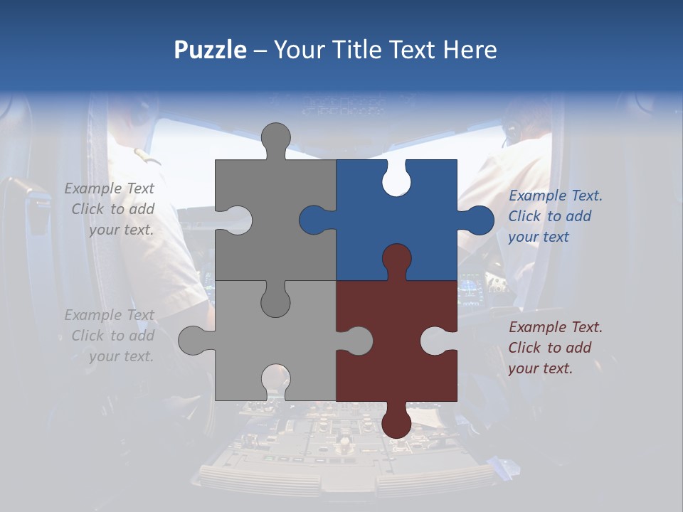 Cockpit Pilot Boeing PowerPoint Template