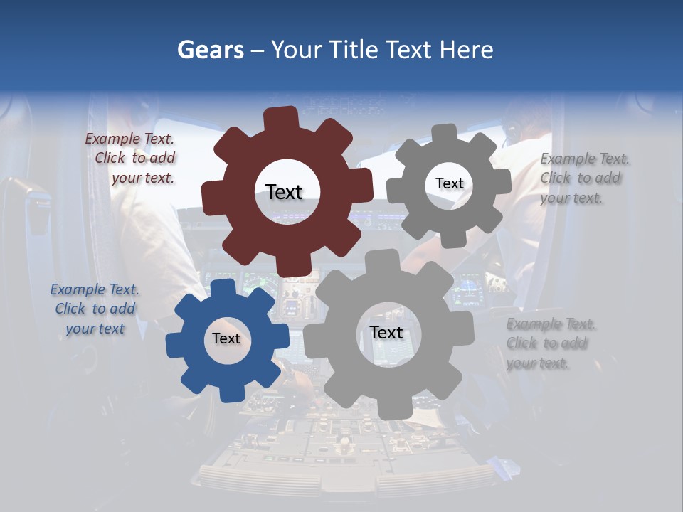 Cockpit Pilot Boeing PowerPoint Template