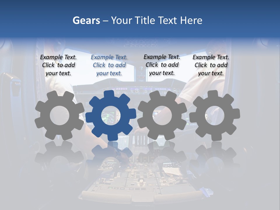 Cockpit Pilot Boeing PowerPoint Template