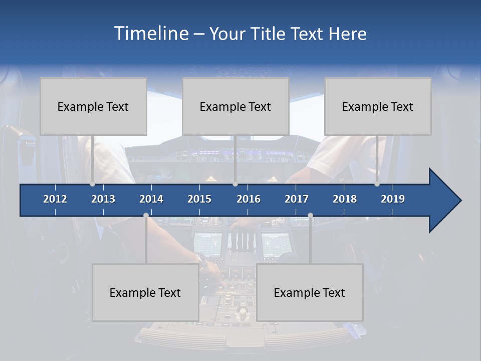 Cockpit Pilot Boeing PowerPoint Template