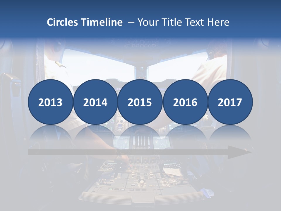 Cockpit Pilot Boeing PowerPoint Template