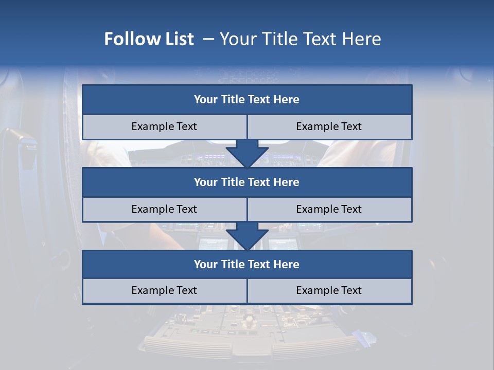 Cockpit Pilot Boeing PowerPoint Template