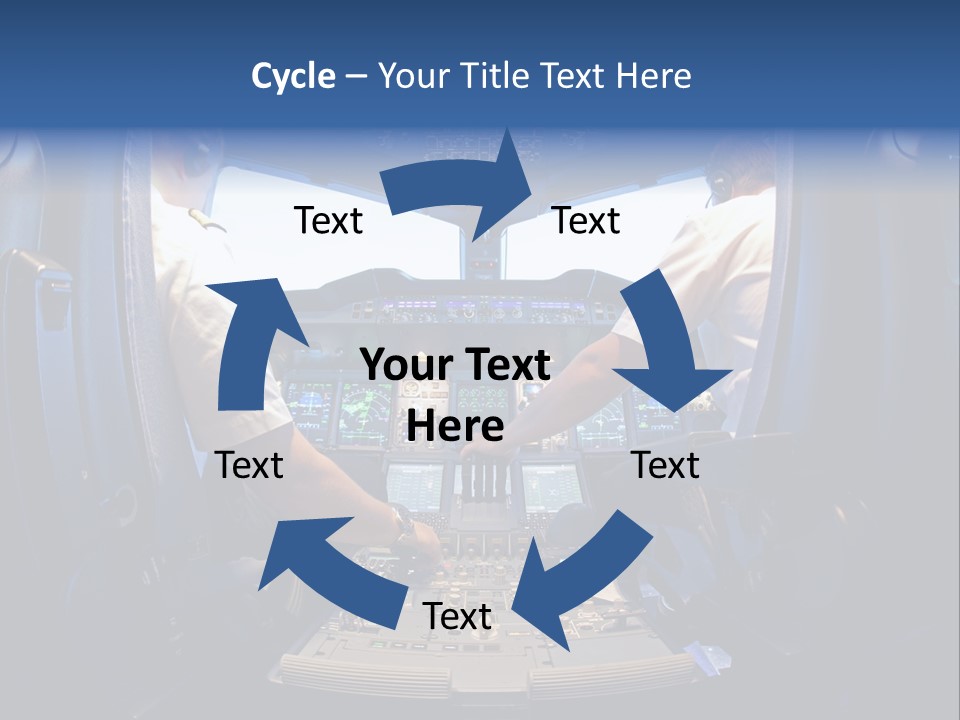 Cockpit Pilot Boeing PowerPoint Template