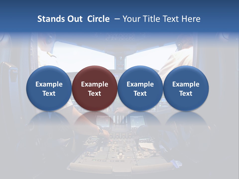 Cockpit Pilot Boeing PowerPoint Template