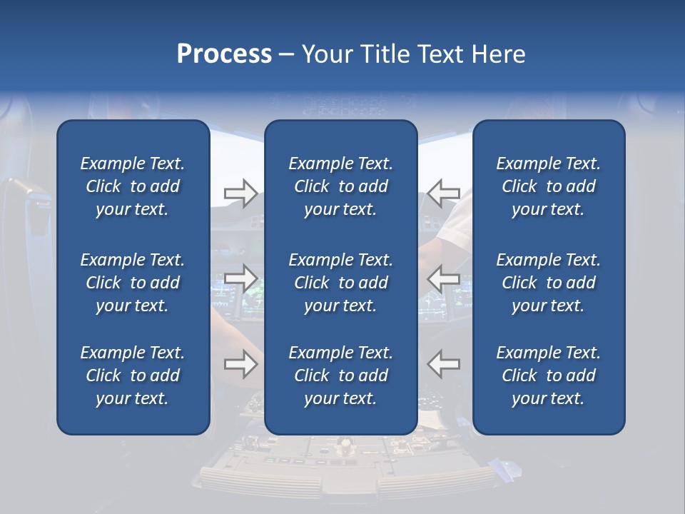 Cockpit Pilot Boeing PowerPoint Template