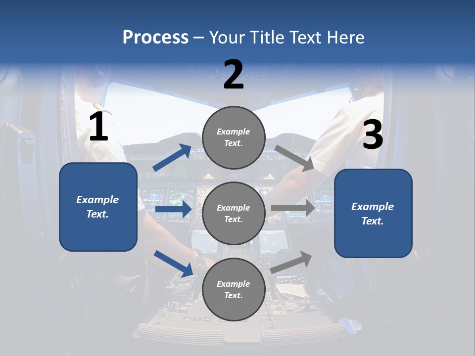 Cockpit Pilot Boeing PowerPoint Template