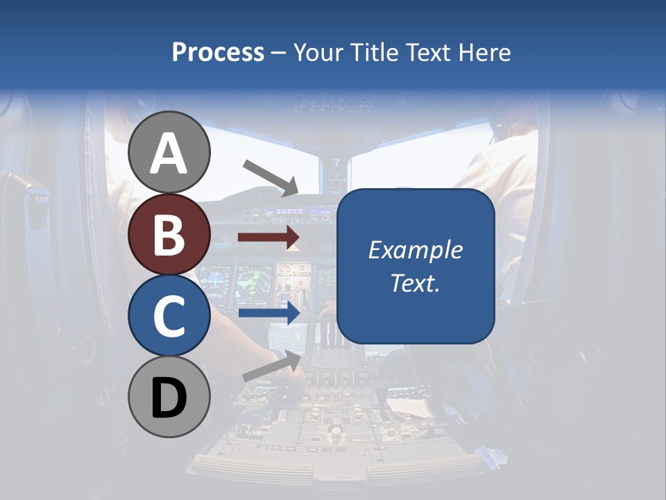 Cockpit Pilot Boeing PowerPoint Template