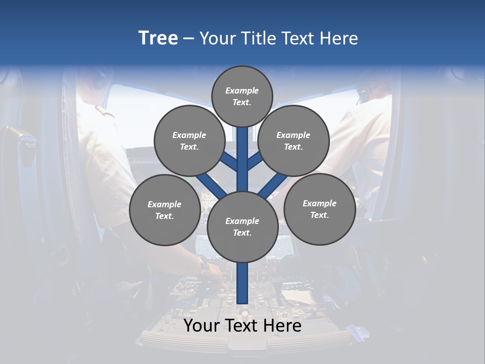 Cockpit Pilot Boeing PowerPoint Template