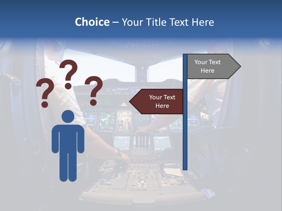 Cockpit Pilot Boeing PowerPoint Template