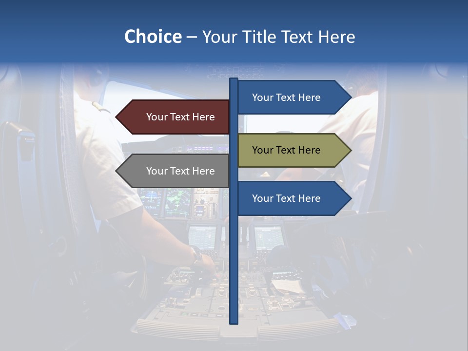 Cockpit Pilot Boeing PowerPoint Template