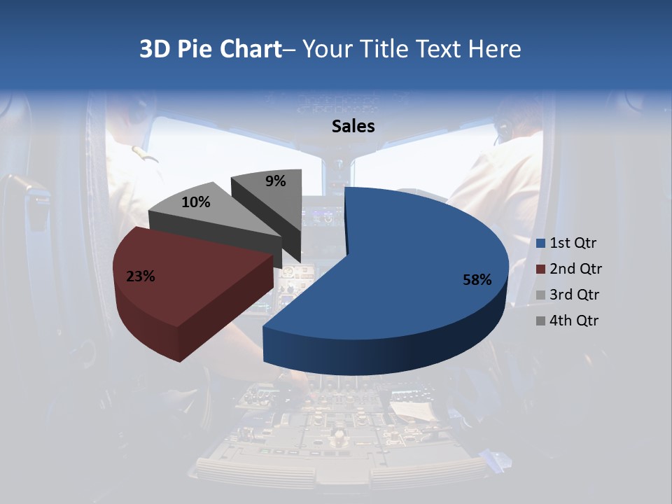 Cockpit Pilot Boeing PowerPoint Template