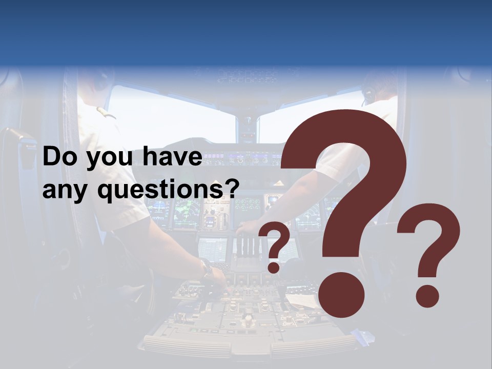 Cockpit Pilot Boeing PowerPoint Template