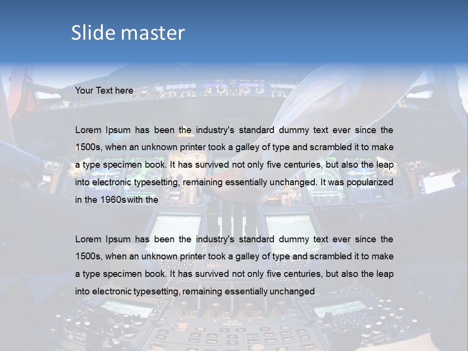 Boeing Fly Technology PowerPoint Template