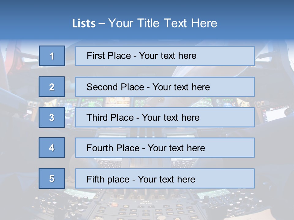 Boeing Fly Technology PowerPoint Template
