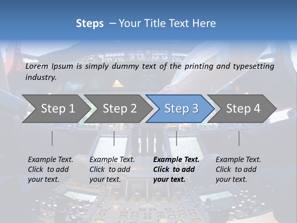 Boeing Fly Technology PowerPoint Template