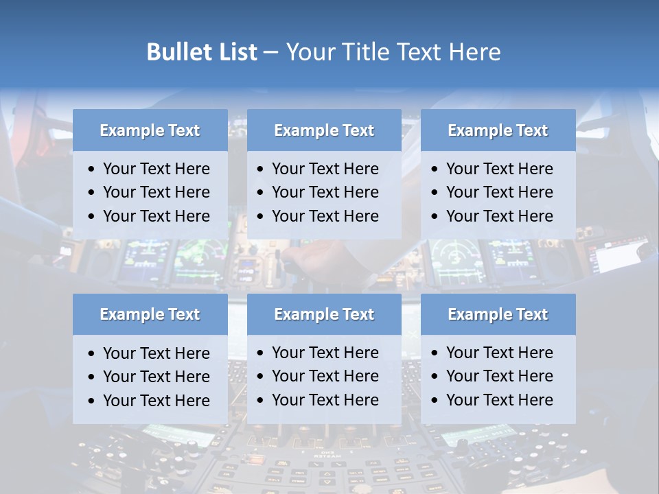 Boeing Fly Technology PowerPoint Template