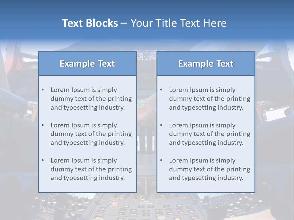 Boeing Fly Technology PowerPoint Template