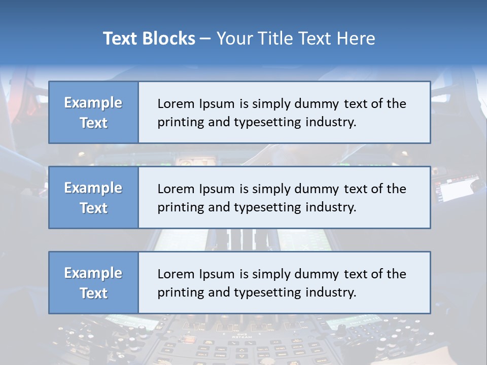 Boeing Fly Technology PowerPoint Template