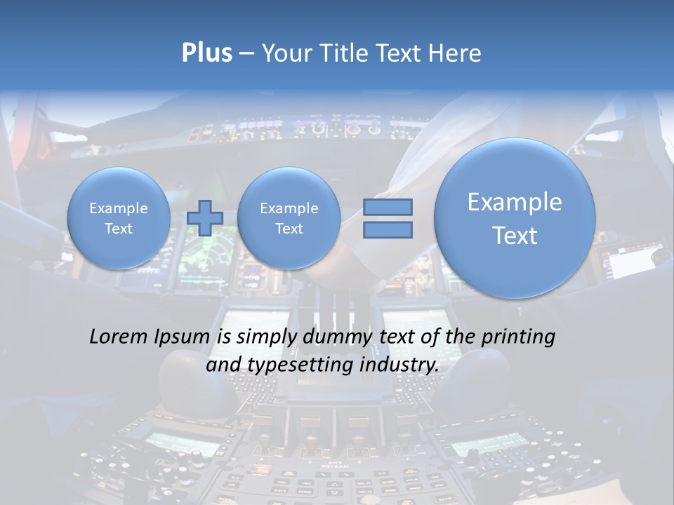 Boeing Fly Technology PowerPoint Template