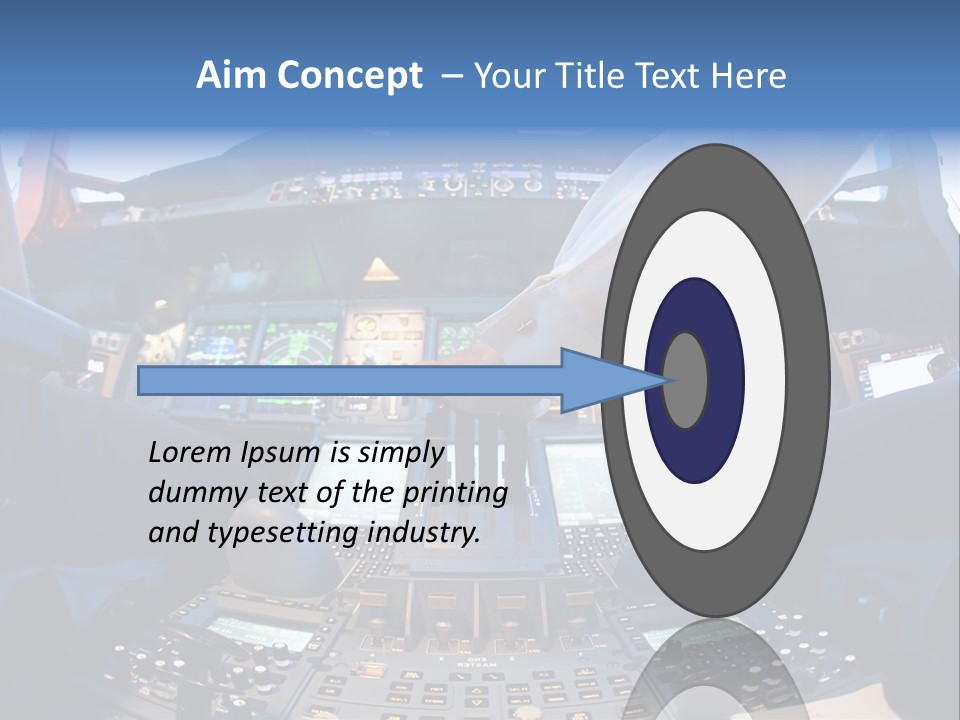 Boeing Fly Technology PowerPoint Template