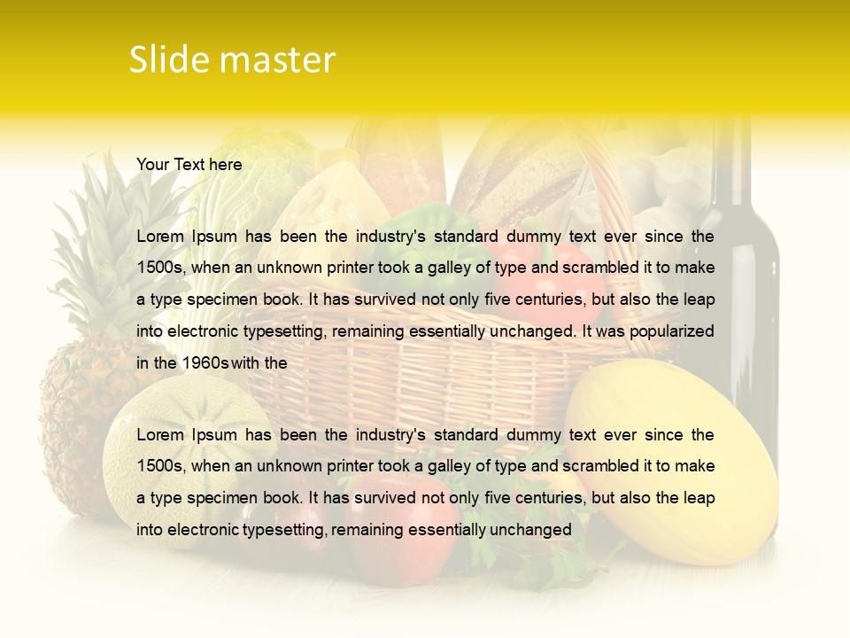 Spice Fresh Grocery PowerPoint Template