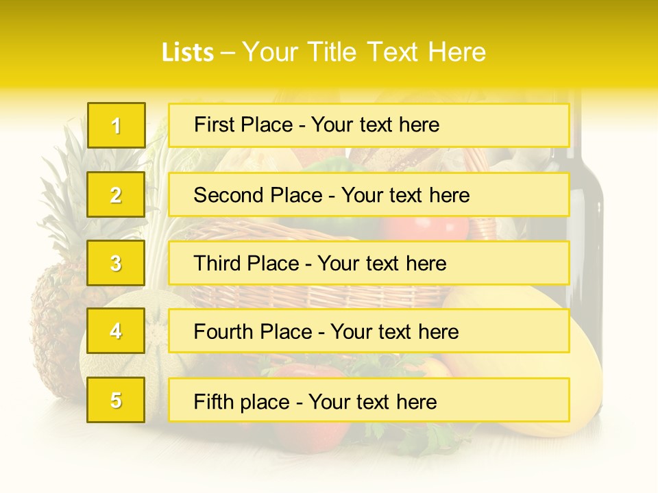 Spice Fresh Grocery PowerPoint Template