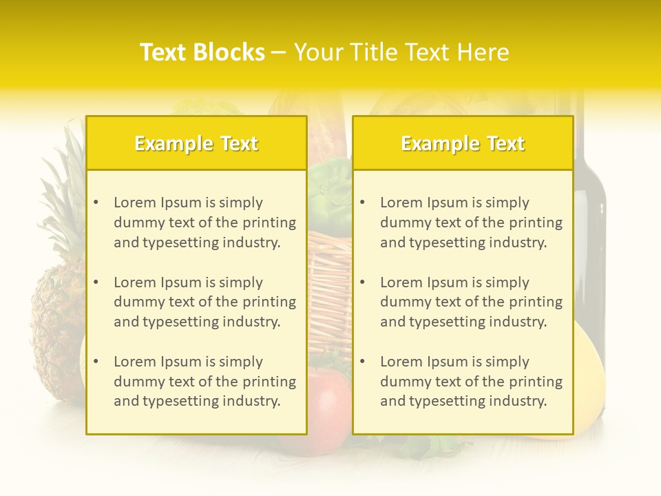 Spice Fresh Grocery PowerPoint Template