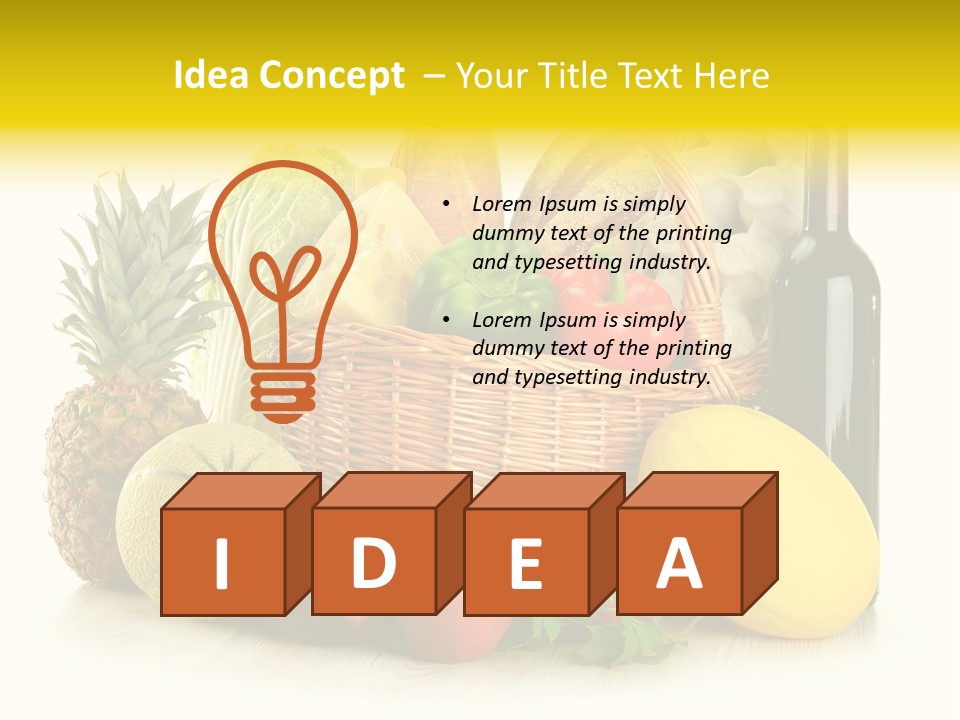 Spice Fresh Grocery PowerPoint Template