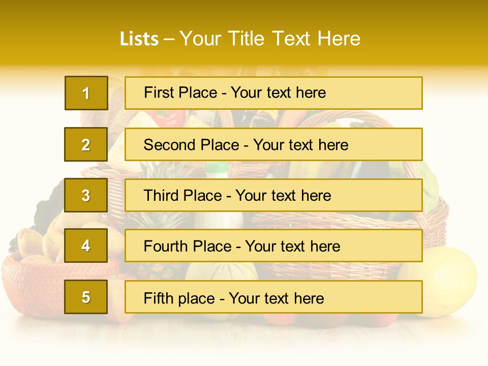 Tomato Vegetarian Groceries PowerPoint Template